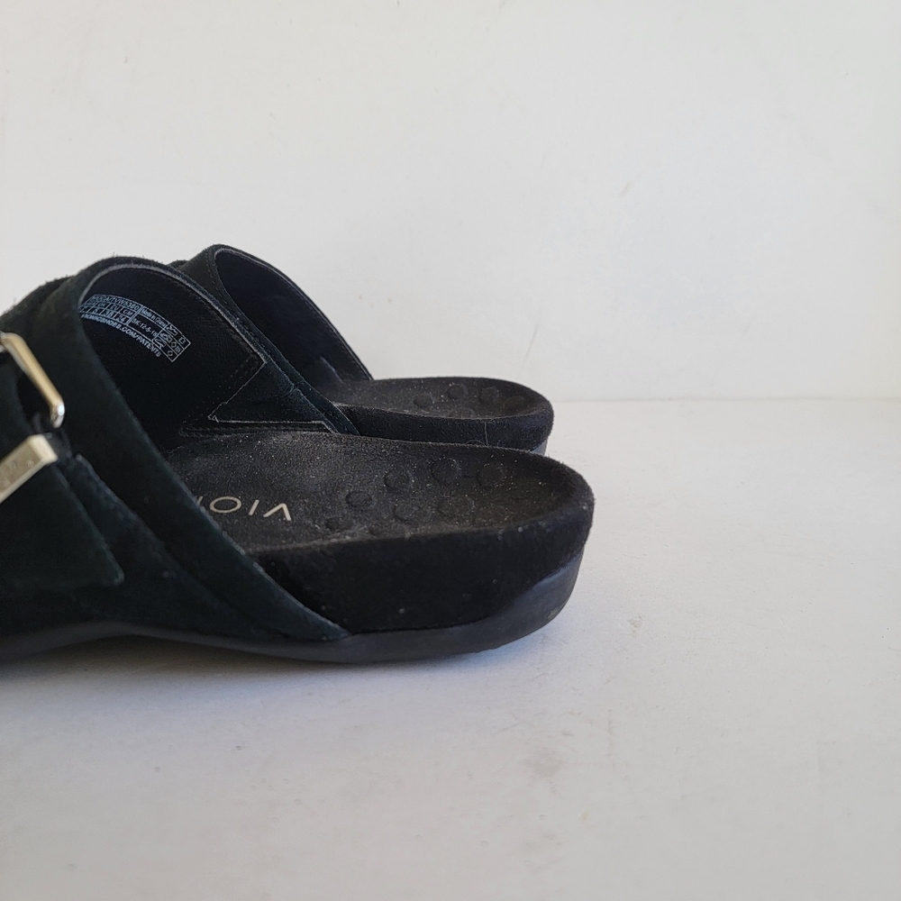 Vionic Moca Black Clog Mule Size 7 EU 38 Slip On Comfort Shoe Minimalist Neutral - Picture 12 of 15